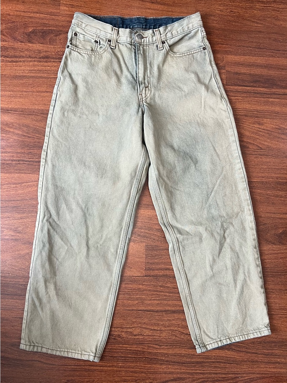 Levi's 578 Baggy Denim Jeans Men's 30x30 Faded Olive/Sage Green 90’s Streetwear